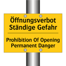 Öffnungsverbot Ständige Gefahr - Prohibition Of Opening Permanent /.../