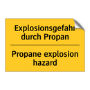 Explosionsgefahr durch Propan - Propane explosion hazard