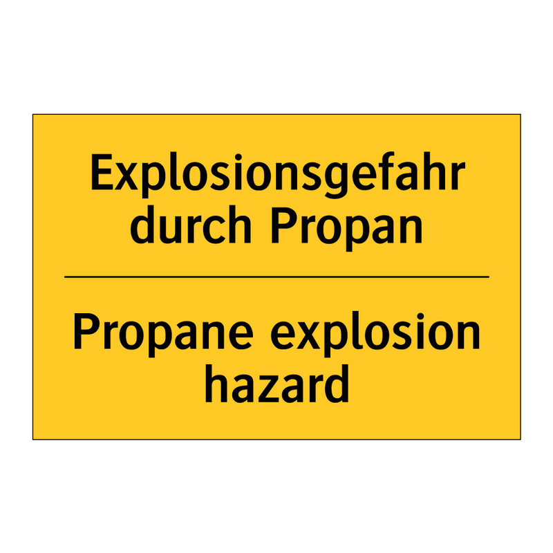 Explosionsgefahr durch Propan - Propane explosion hazard