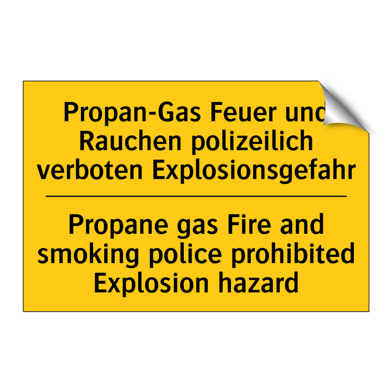 Propan-Gas Feuer und Rauchen polizeilich /.../ - Propane gas Fire and smoking police /.../
