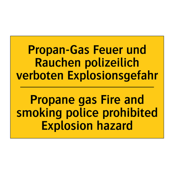 Propan-Gas Feuer und Rauchen polizeilich /.../ - Propane gas Fire and smoking police /.../