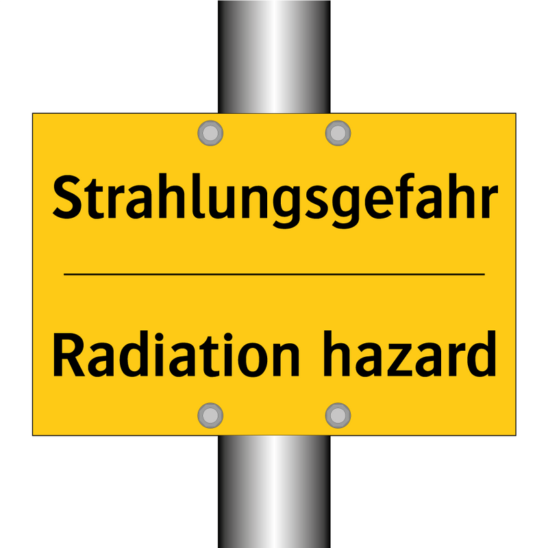 Strahlungsgefahr - Radiation hazard