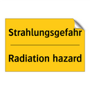 Strahlungsgefahr - Radiation hazard