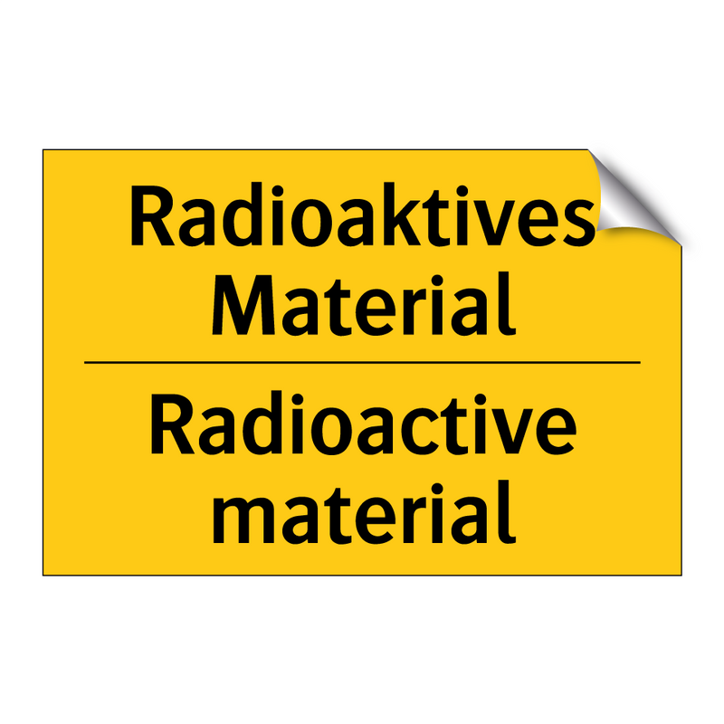Radioaktives Material - Radioactive material