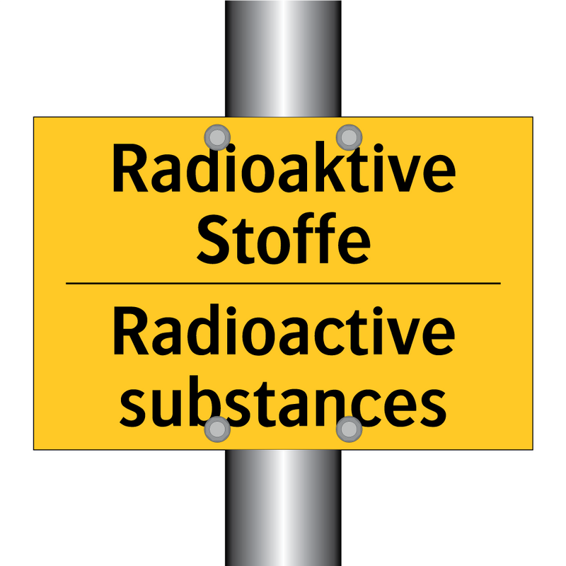 Radioaktive Stoffe - Radioactive substances