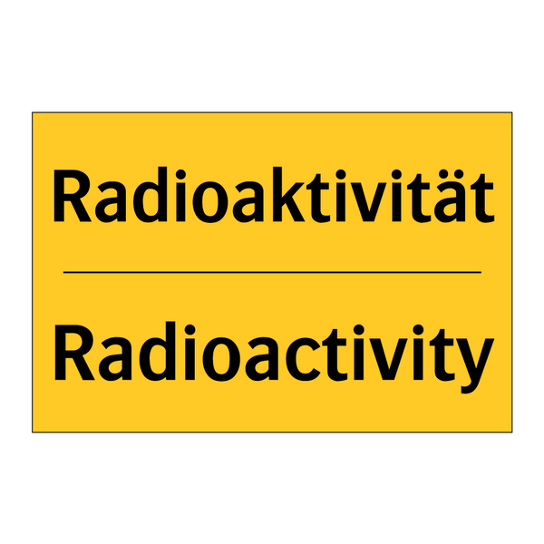 Radioaktivität - Radioactivity