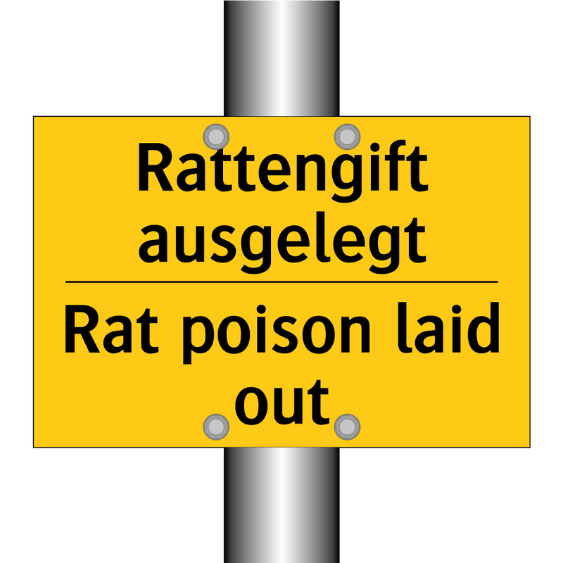 Rattengift ausgelegt - Rat poison laid out