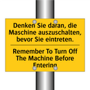Denken Sie daran, die Maschine /.../ - Remember To Turn Off The Machine /.../