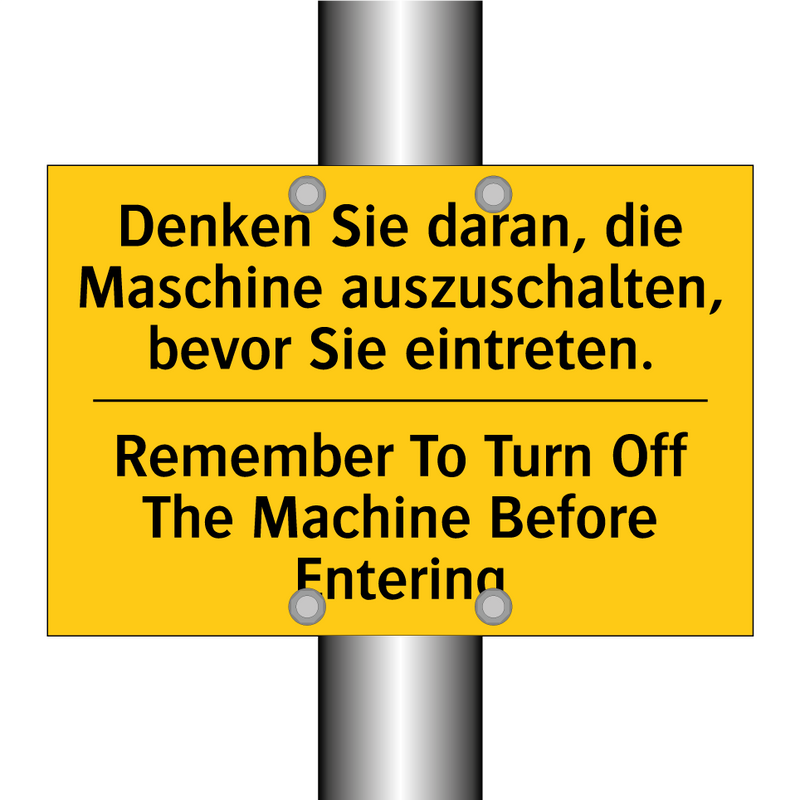 Denken Sie daran, die Maschine /.../ - Remember To Turn Off The Machine /.../