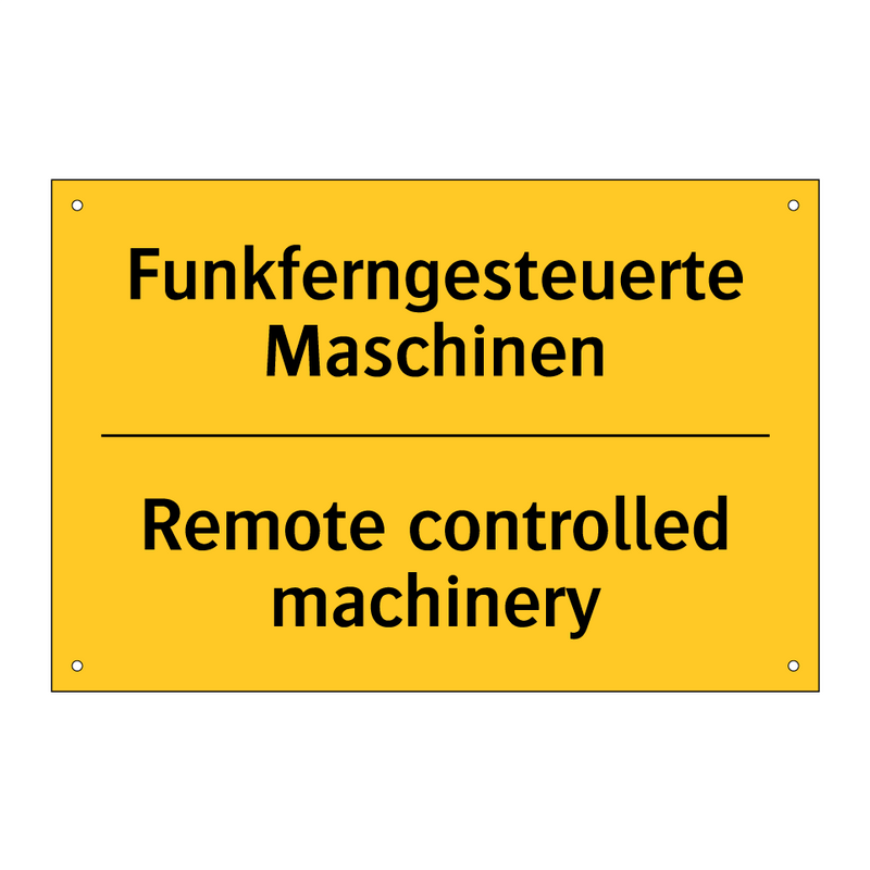 Funkferngesteuerte Maschinen - Remote controlled machinery