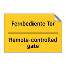 Fernbediente Tor - Remote-controlled gate