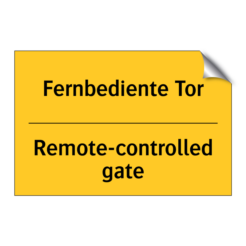 Fernbediente Tor - Remote-controlled gate