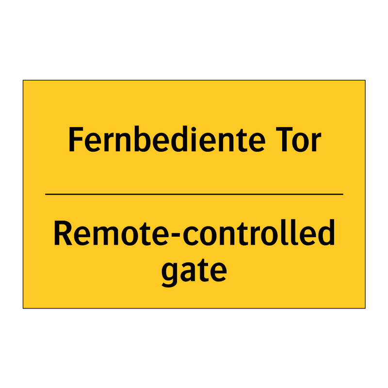 Fernbediente Tor - Remote-controlled gate