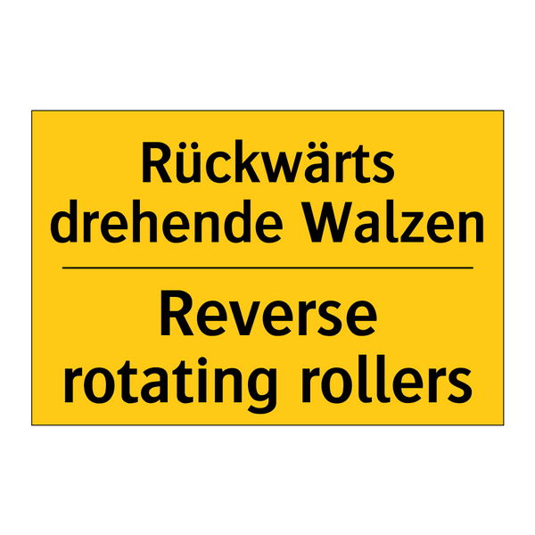 Rückwärts drehende Walzen - Reverse rotating rollers