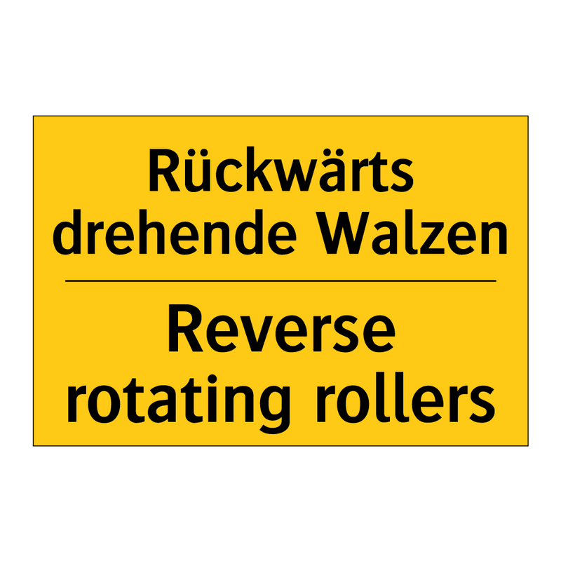 Rückwärts drehende Walzen - Reverse rotating rollers