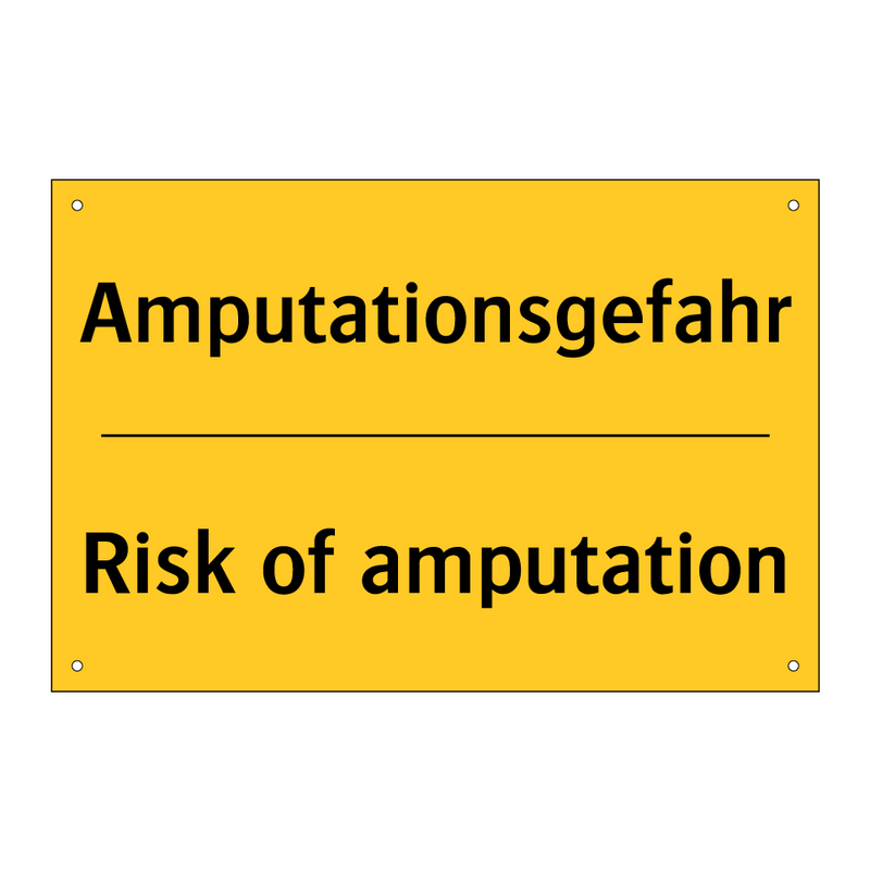 Amputationsgefahr - Risk of amputation