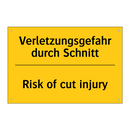 Verletzungsgefahr durch Schnitt/.../ - Risk of cut injury