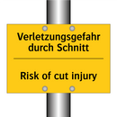 Verletzungsgefahr durch Schnitt/.../ - Risk of cut injury