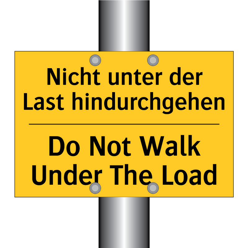 Nicht unter der Last hindurchgehen/.../ - Do Not Walk Under The Load
