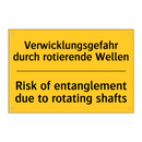Verwicklungsgefahr durch rotierende /.../ - Risk of entanglement due to rotating /.../
