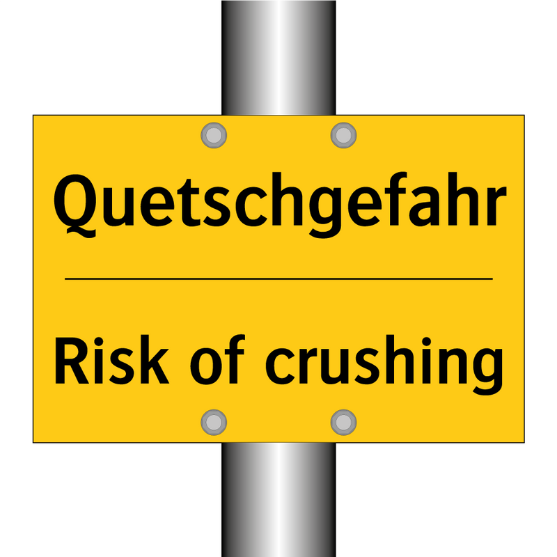 Quetschgefahr - Risk of crushing