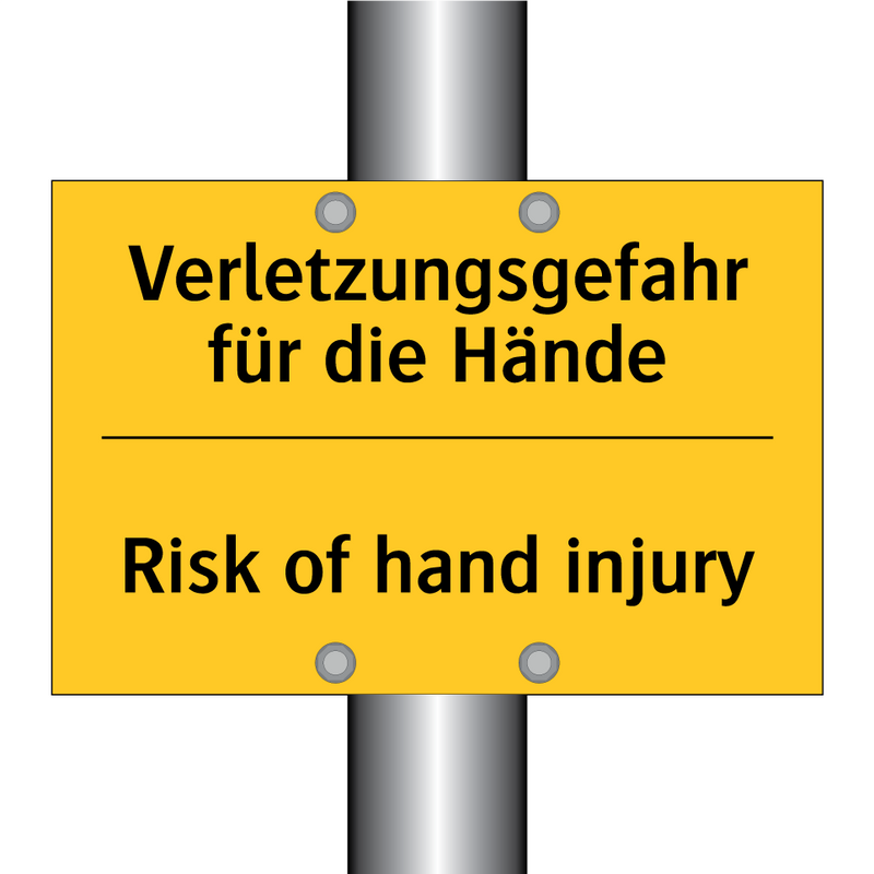 Verletzungsgefahr für die Hände/.../ - Risk of hand injury