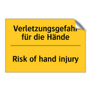 Verletzungsgefahr für die Hände/.../ - Risk of hand injury