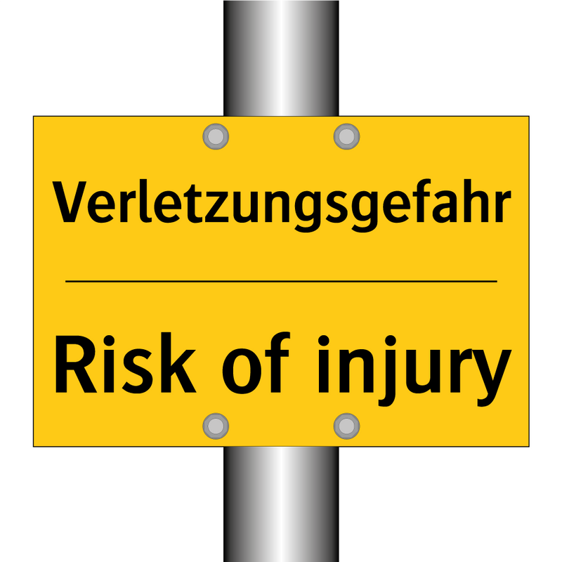 Verletzungsgefahr - Risk of injury