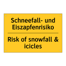 Schneefall- und Eiszapfenrisiko/.../ - Risk of snowfall & icicles
