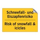 Schneefall- und Eiszapfenrisiko/.../ - Risk of snowfall & icicles