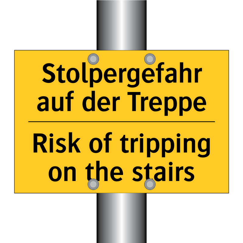 Stolpergefahr auf der Treppe - Risk of tripping on the stairs