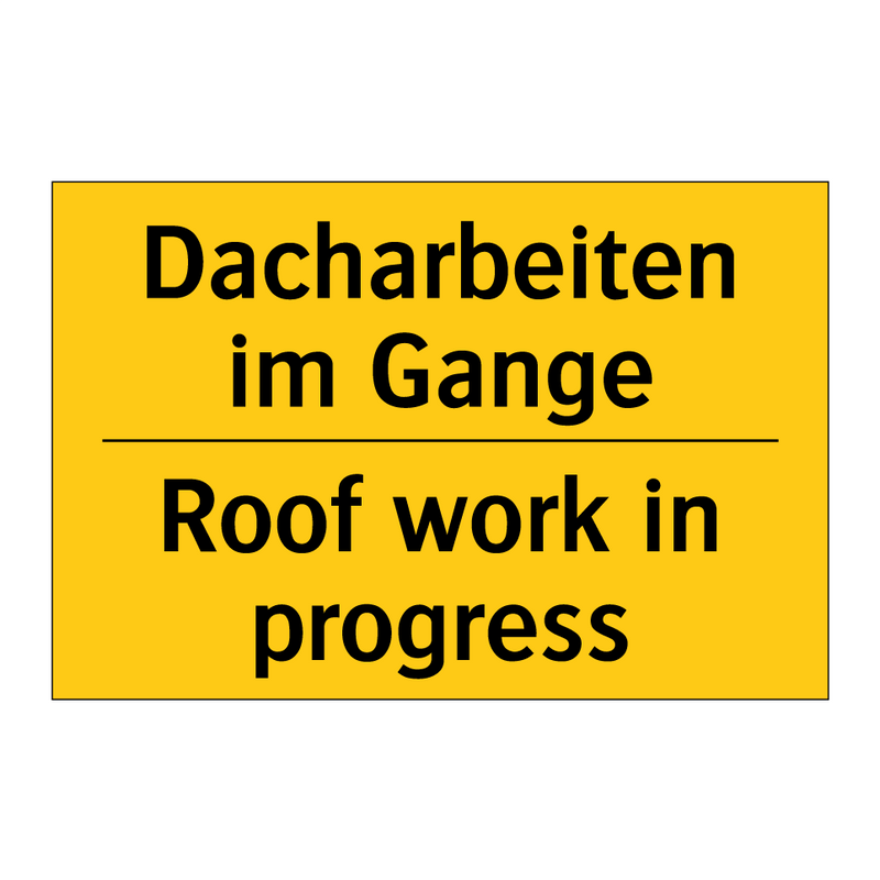 Dacharbeiten im Gange - Roof work in progress