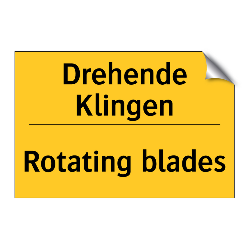Drehende Klingen - Rotating blades