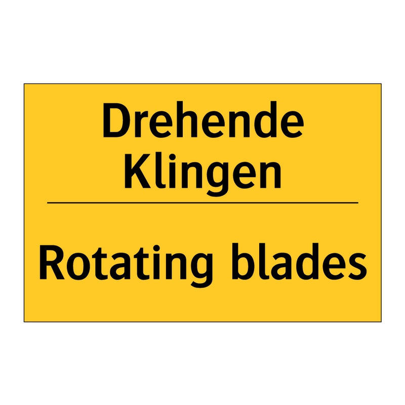 Drehende Klingen - Rotating blades