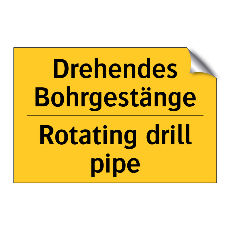 Drehendes Bohrgestänge - Rotating drill pipe