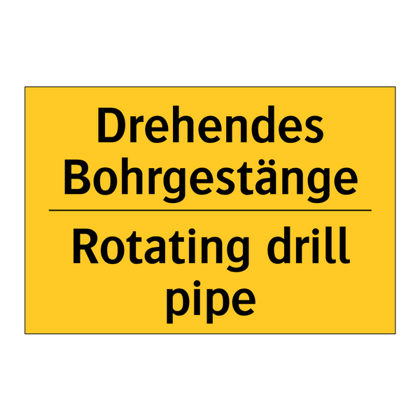 Drehendes Bohrgestänge - Rotating drill pipe