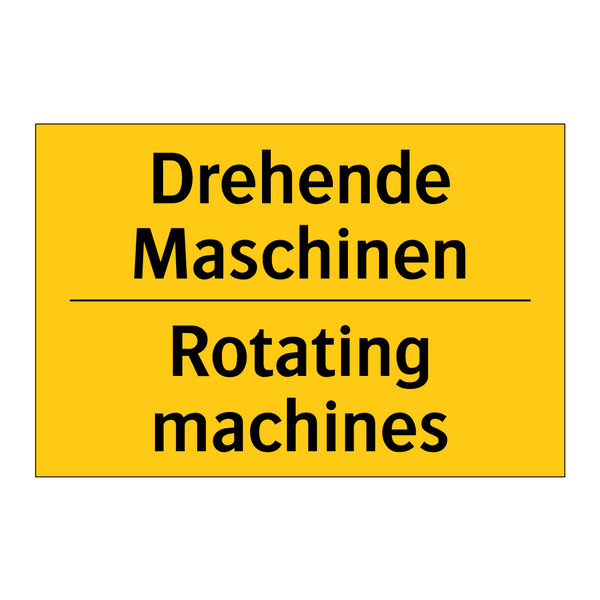 Drehende Maschinen - Rotating machines