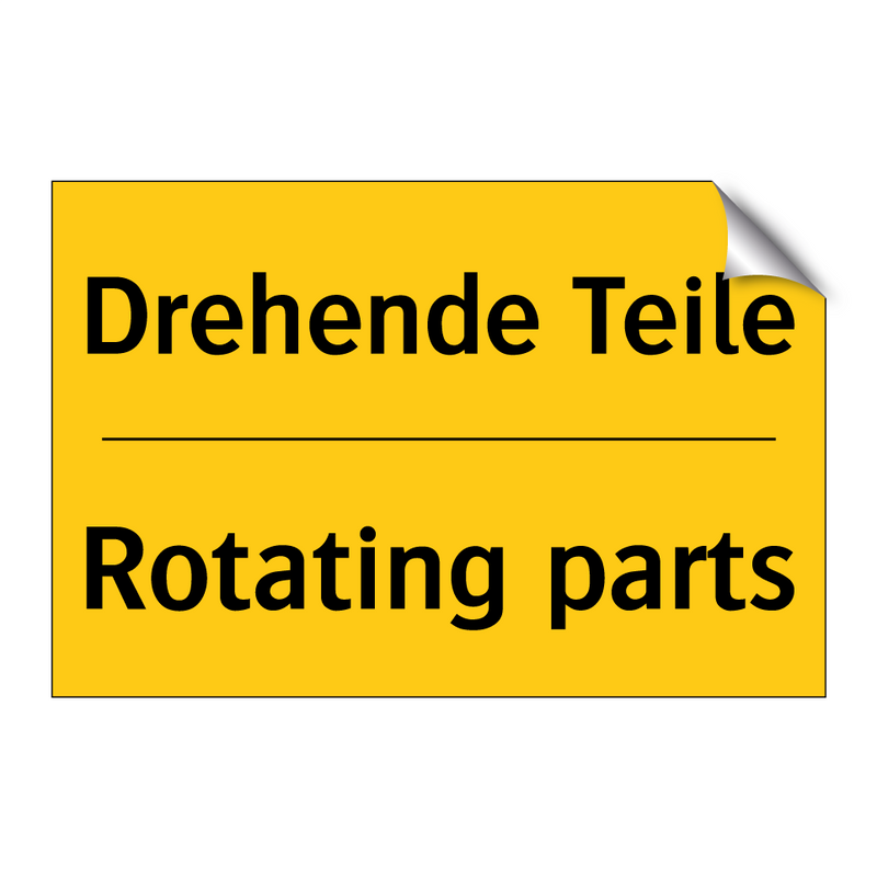 Drehende Teile - Rotating parts