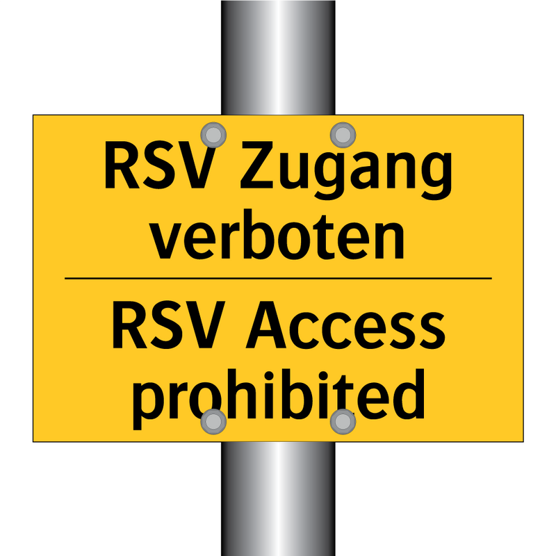 RSV Zugang verboten - RSV Access prohibited