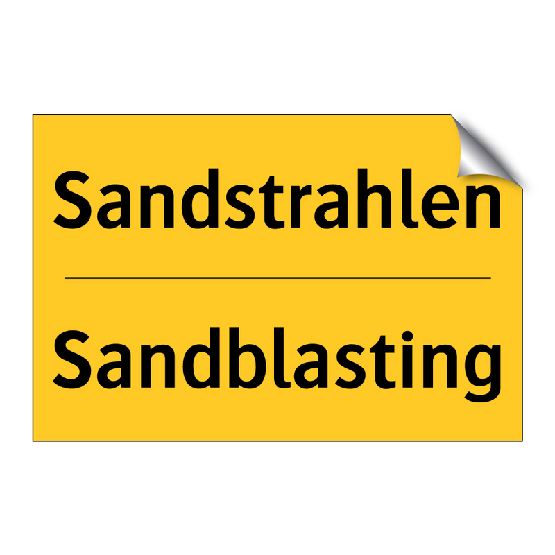 Sandstrahlen - Sandblasting