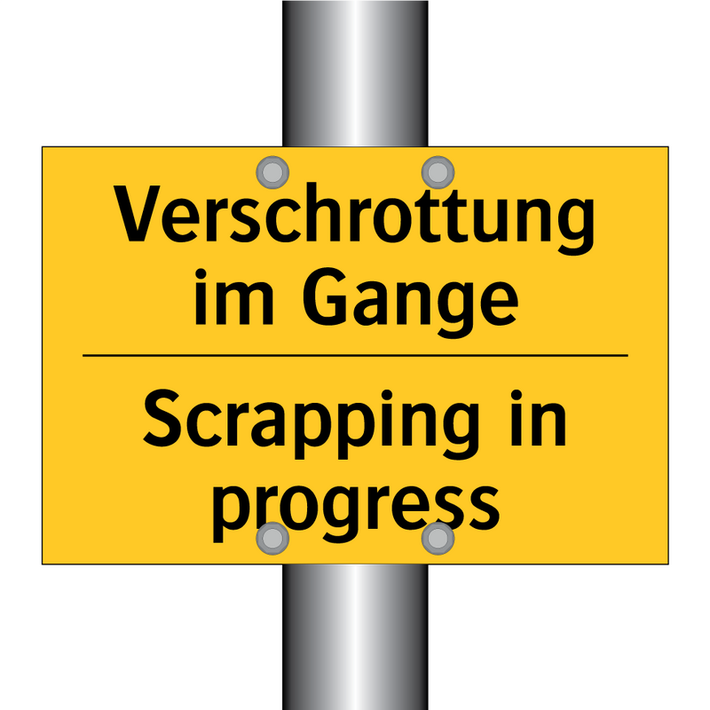 Verschrottung im Gange - Scrapping in progress