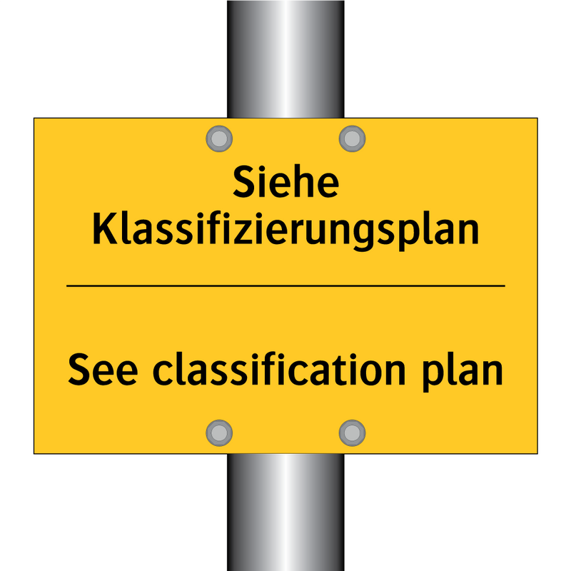 Siehe Klassifizierungsplan - See classification plan