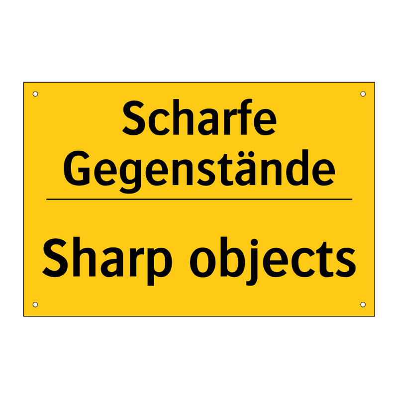 Scharfe Gegenstände - Sharp objects