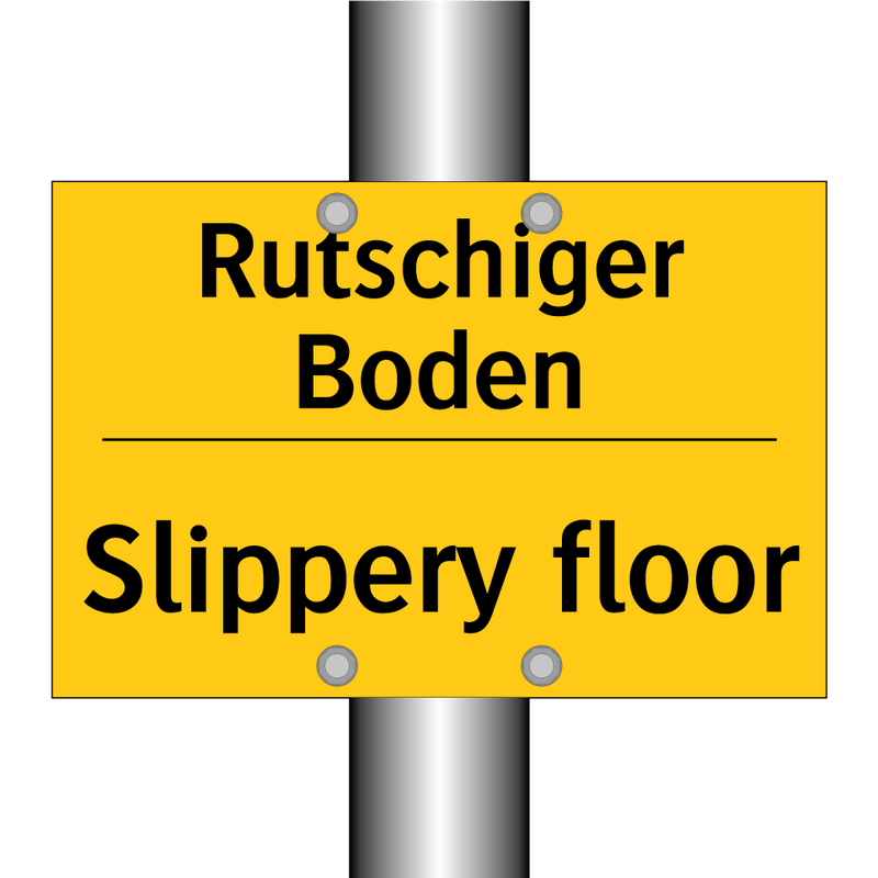 Rutschiger Boden - Slippery floor