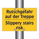 Rutschgefahr auf der Treppe - Slippery stairs risk