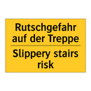 Rutschgefahr auf der Treppe - Slippery stairs risk