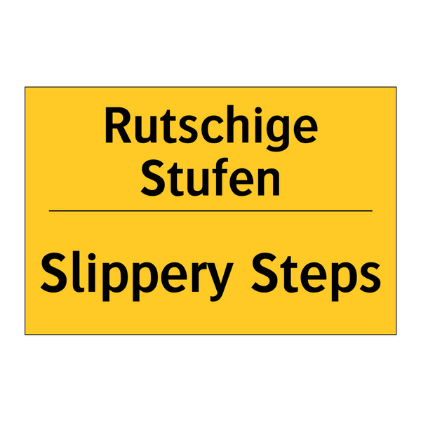 Rutschige Stufen - Slippery Steps