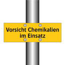 Vorsicht Chemikalien im Einsatz