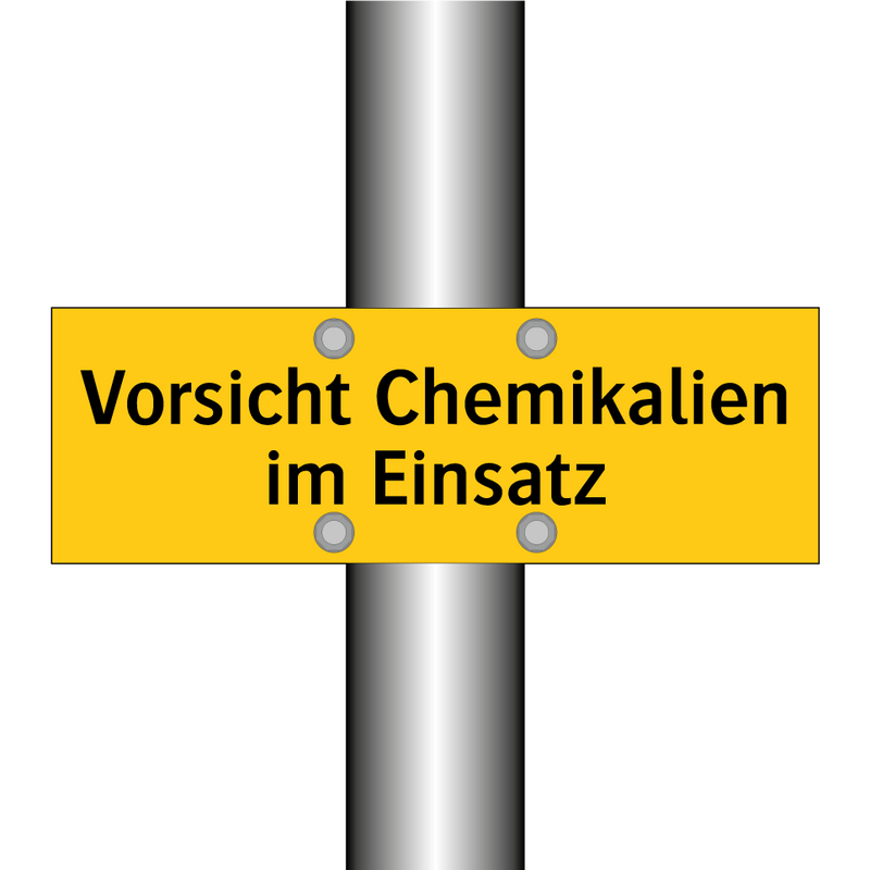Vorsicht Chemikalien im Einsatz