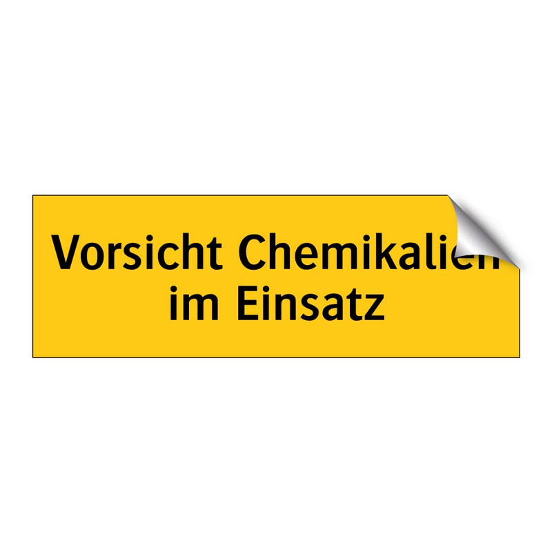 Vorsicht Chemikalien im Einsatz